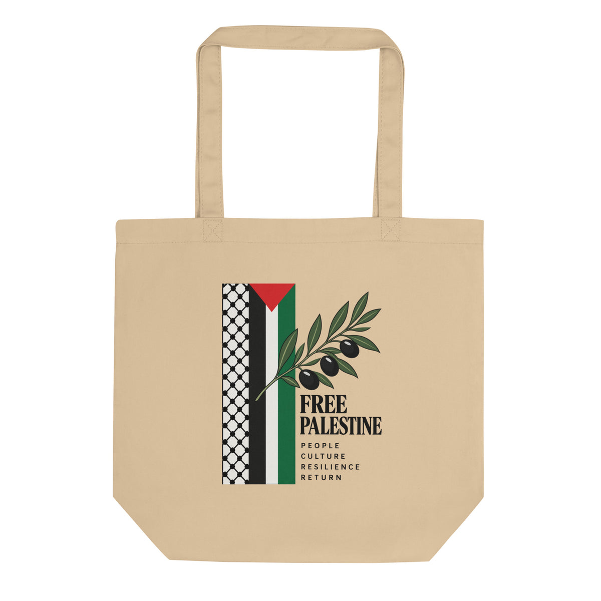 Free Palestine Tote Bag — front view